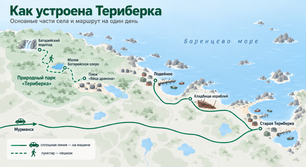 Что посмотреть в Териберке за один день: готовый маршрут